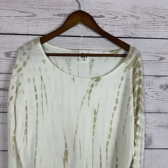 Planet Lauren G‎ Sweater Womens OS Tie Die Modern Boatneck Modern Knit - Picture 2 of 14